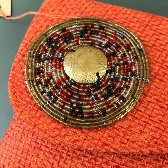 NWT AMANI YA JUU Jute Clutch Handbag - Picture 3 of 7